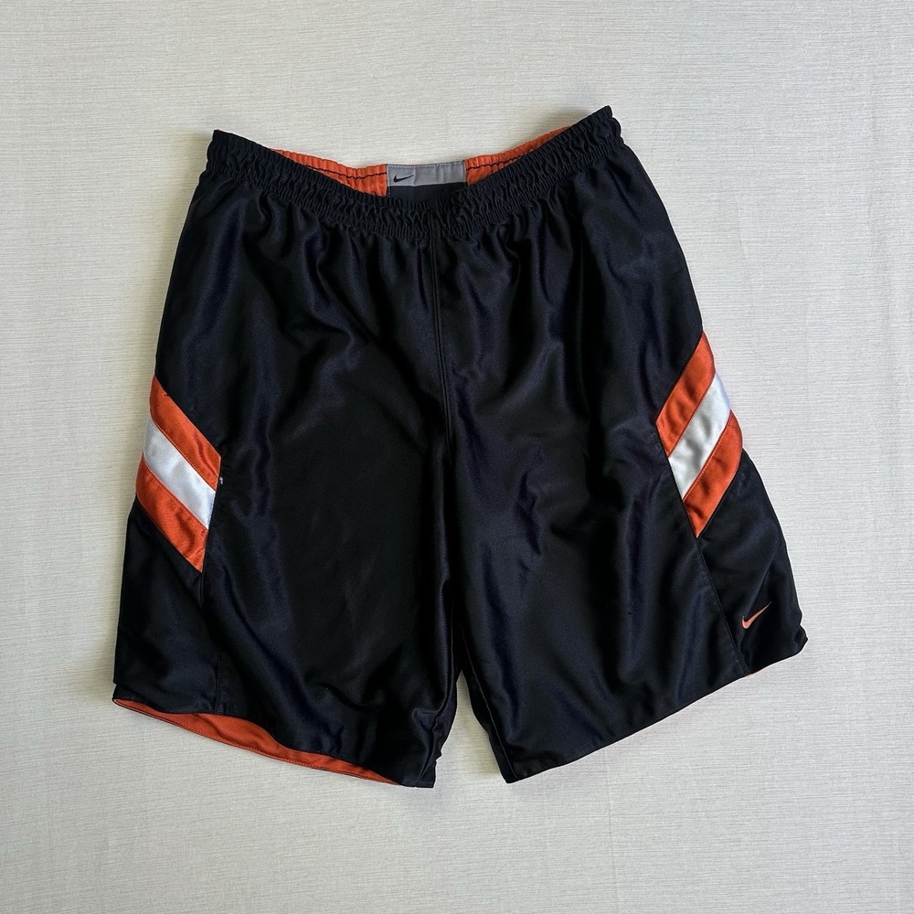 Vtg Y2K Nike Dazzle Shiny Basketball Shorts Reversible Baggy Hip Hop Men Medium